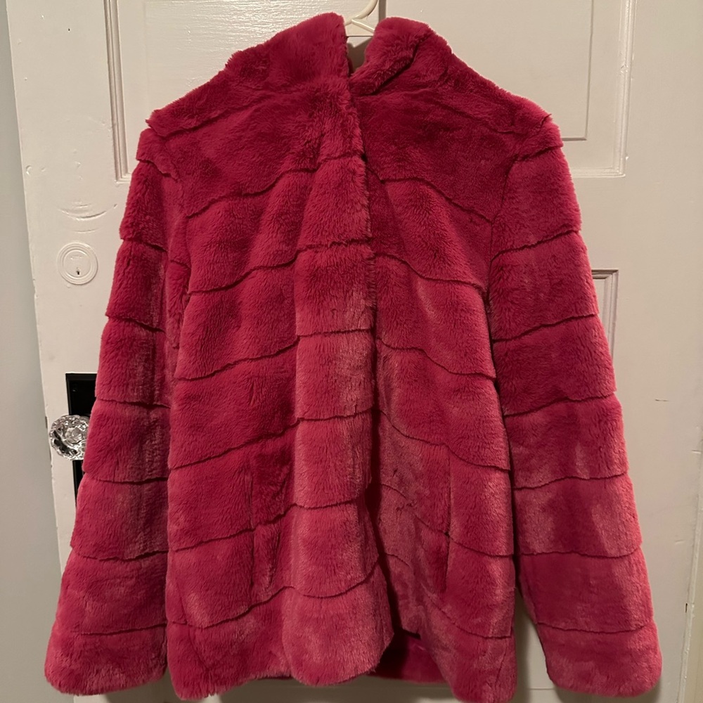 Women's Apparis Goldy Pink Faux Fur Jacket